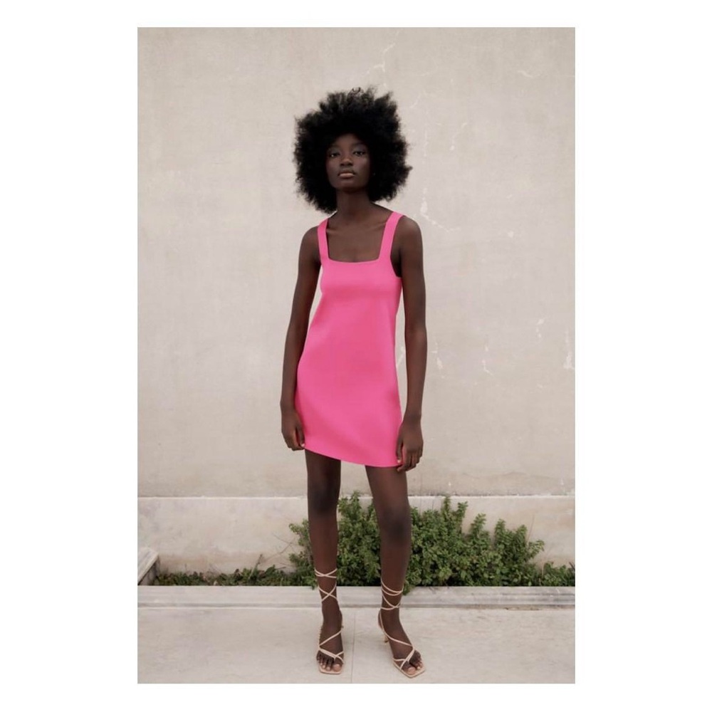 NWT Zara Pink Knit Mini Dress 🌸